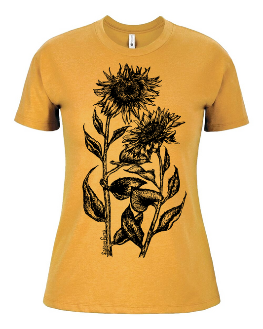 Sunflowers Ladies Loose Fit T Shirt