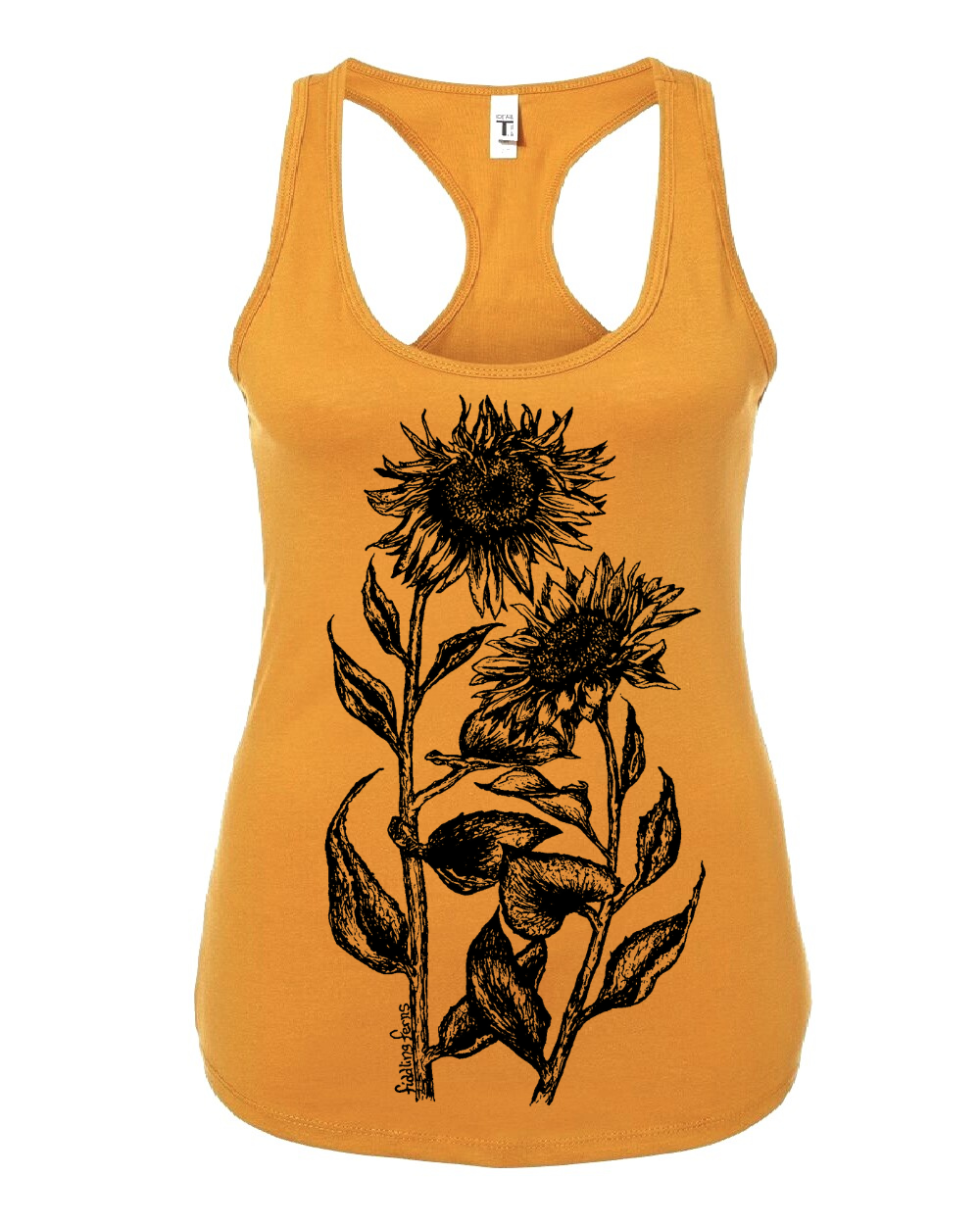 Sunflowers Ladies Tank Top – Fiddling Ferns Artisan Studio