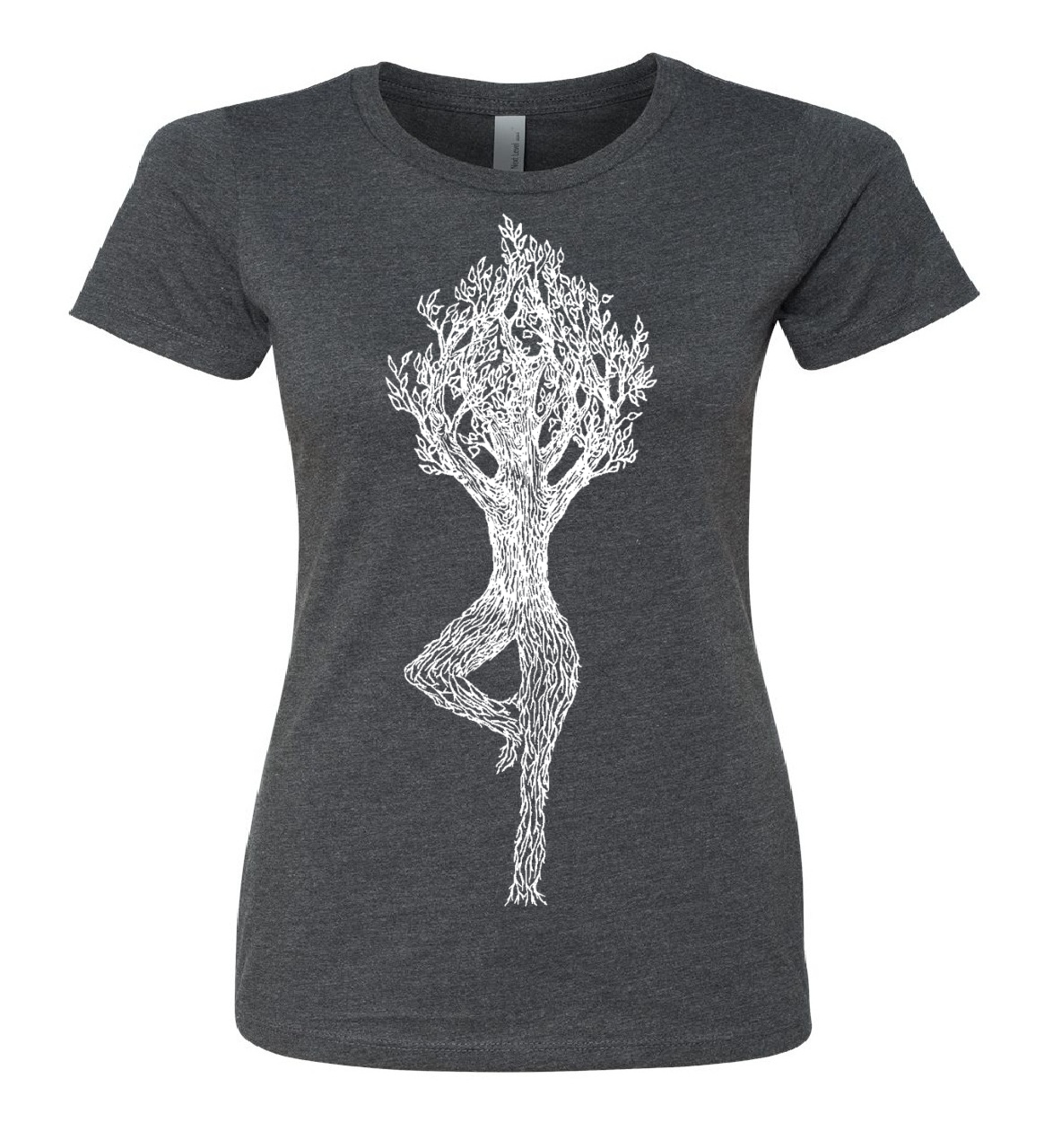 Tree Pose Ladies Snug Fit T Shirt