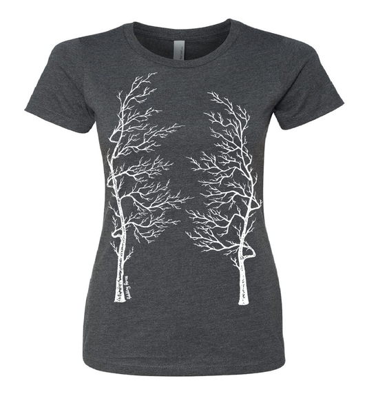Bare Trees as Lungs Ladies Snug Fit T Shirt