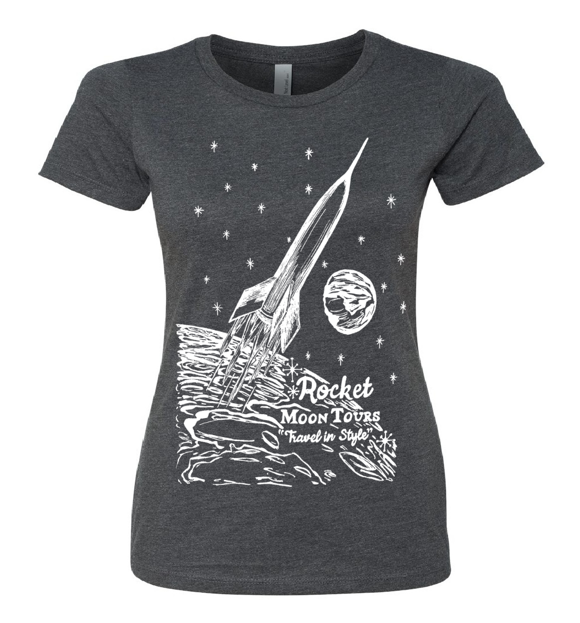 Rocket Moon Tours Ladies Snug Fit T Shirt
