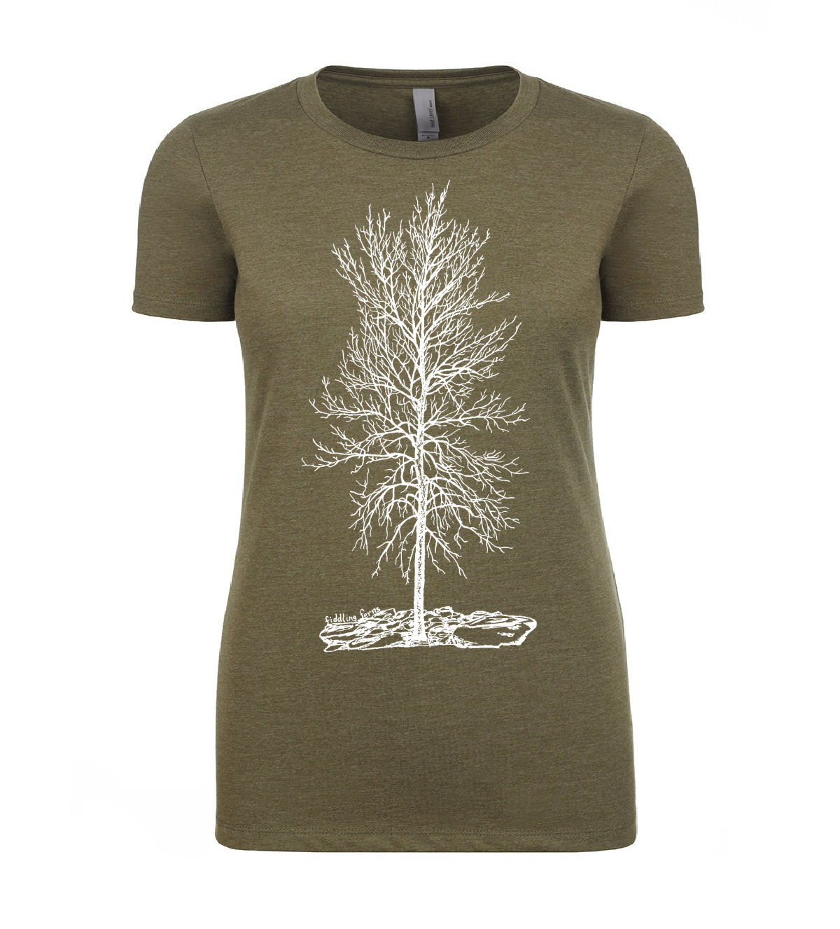 Bare Winter Tree "Solitude" Ladies Snug Fit T Shirt