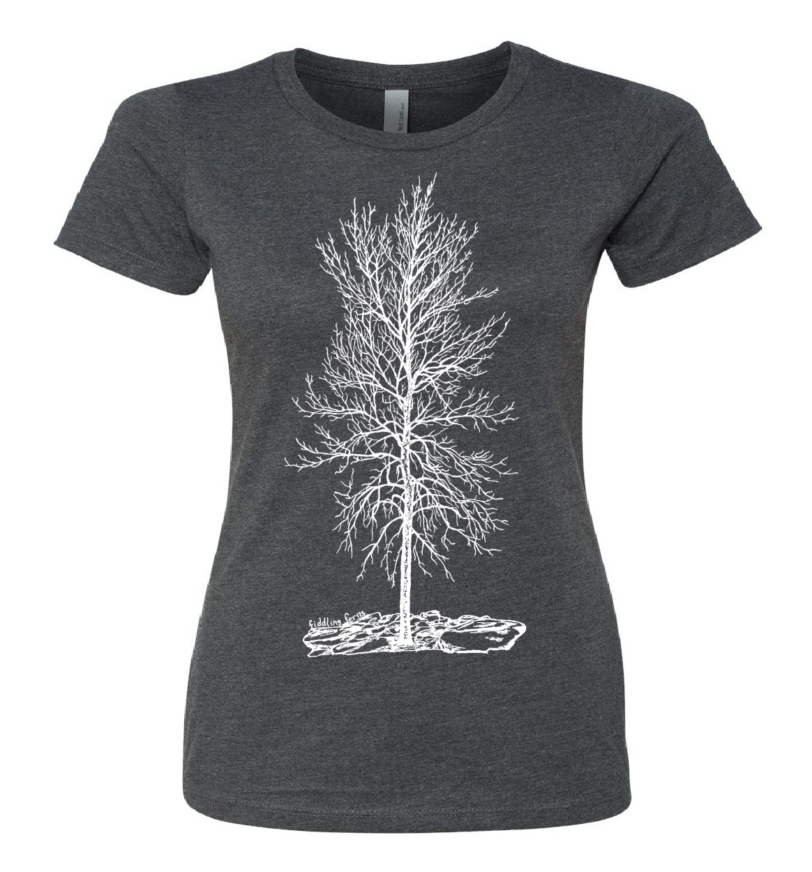 Bare Winter Tree "Solitude" Ladies Snug Fit T Shirt