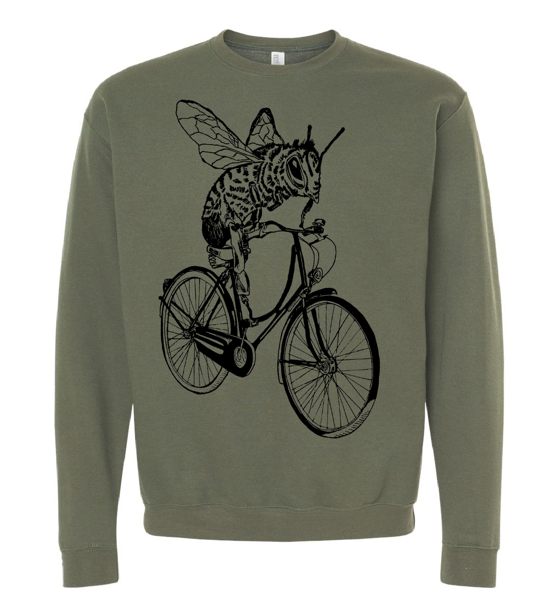 Bee-Cyclette Unisex Fleece Crewneck