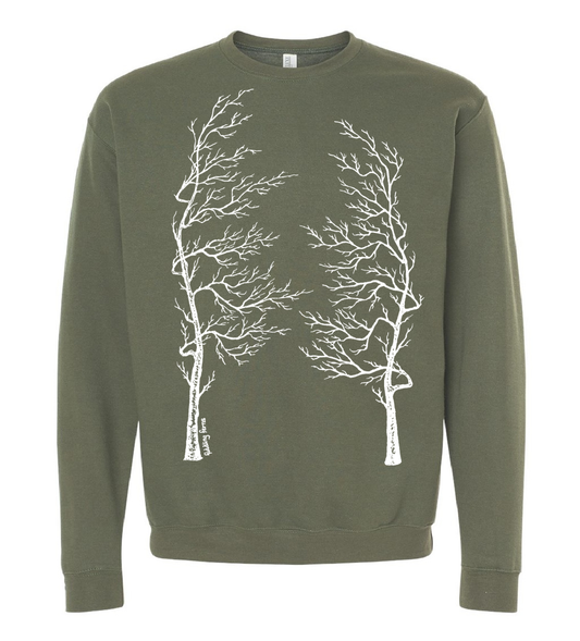 Tree Lungs Unisex Fleece Crewneck
