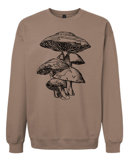 Mushrooms Unisex Fleece Crewneck