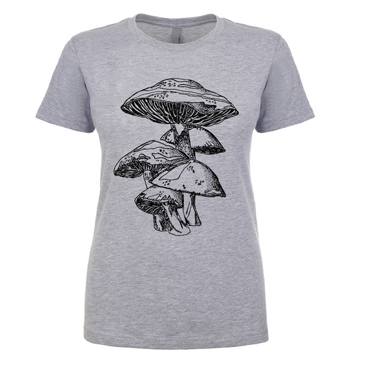 Mushrooms Ladies Snug Fit T Shirt