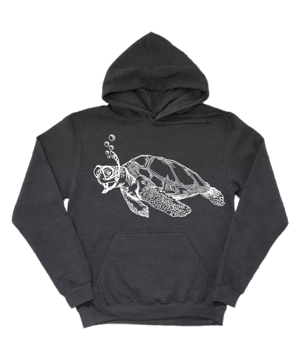 Snorkeling Sea Turtle Unisex Fleece Hoodie