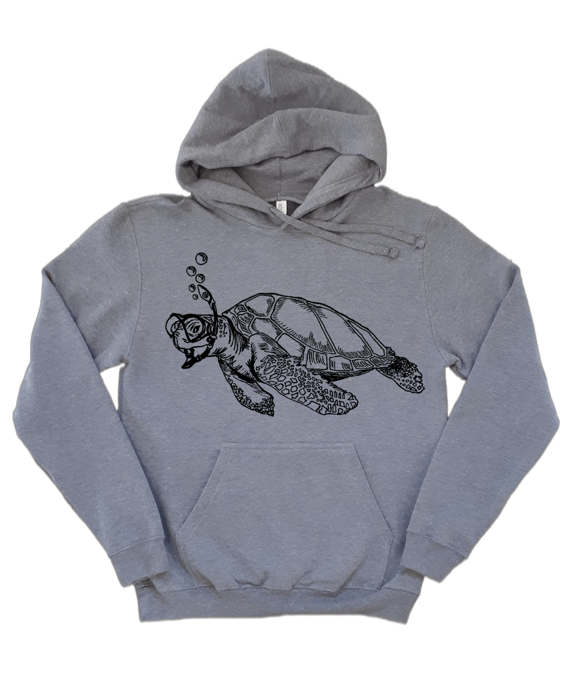 Snorkeling Sea Turtle Unisex Fleece Hoodie