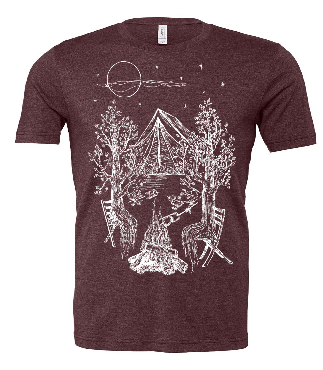 Camping Trees Unisex T Shirt