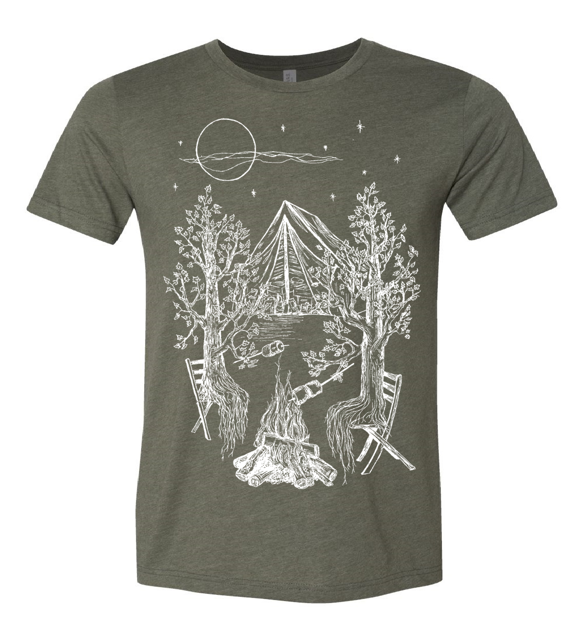 Camping Trees Unisex T Shirt