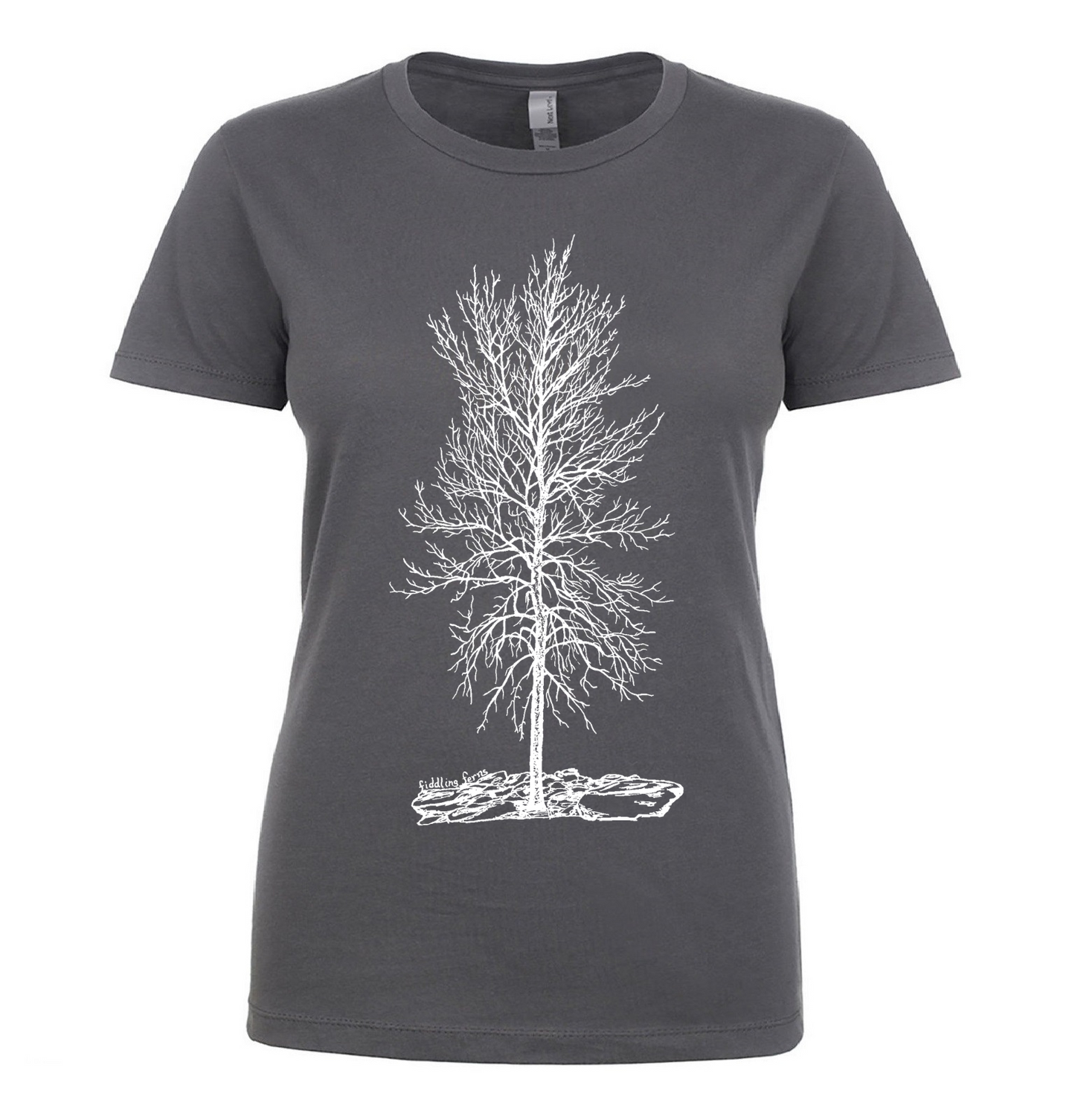 Bare Winter Tree "Solitude" Ladies T Shirt