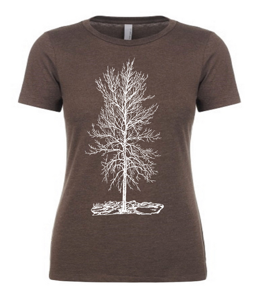 Bare Winter Tree "Solitude" Ladies T Shirt