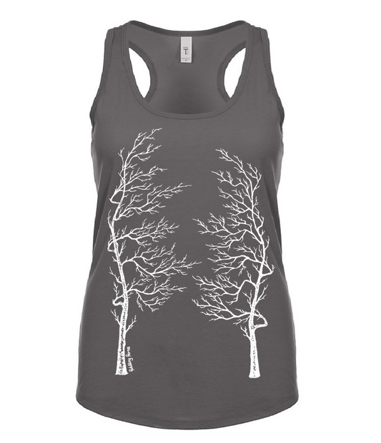 Bare Tree Lungs Ladies Tank Top