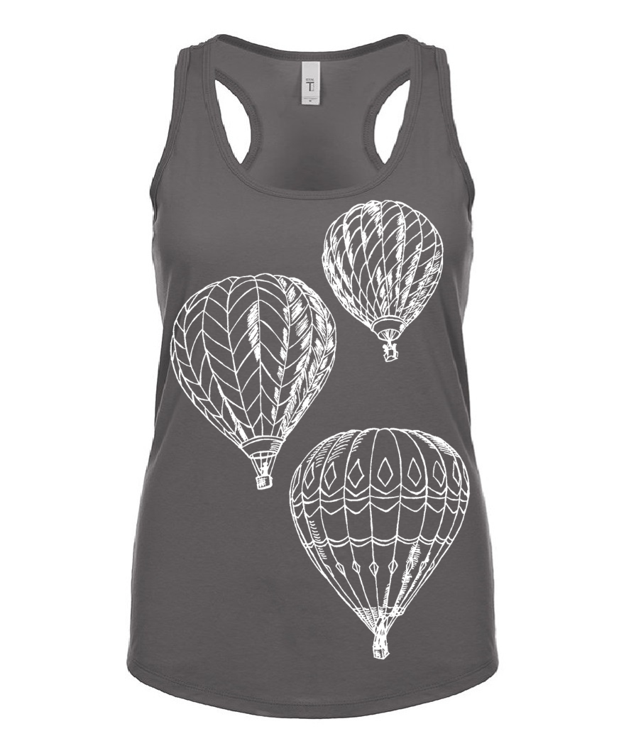 Hot Air Balloons Ladies Tank Top