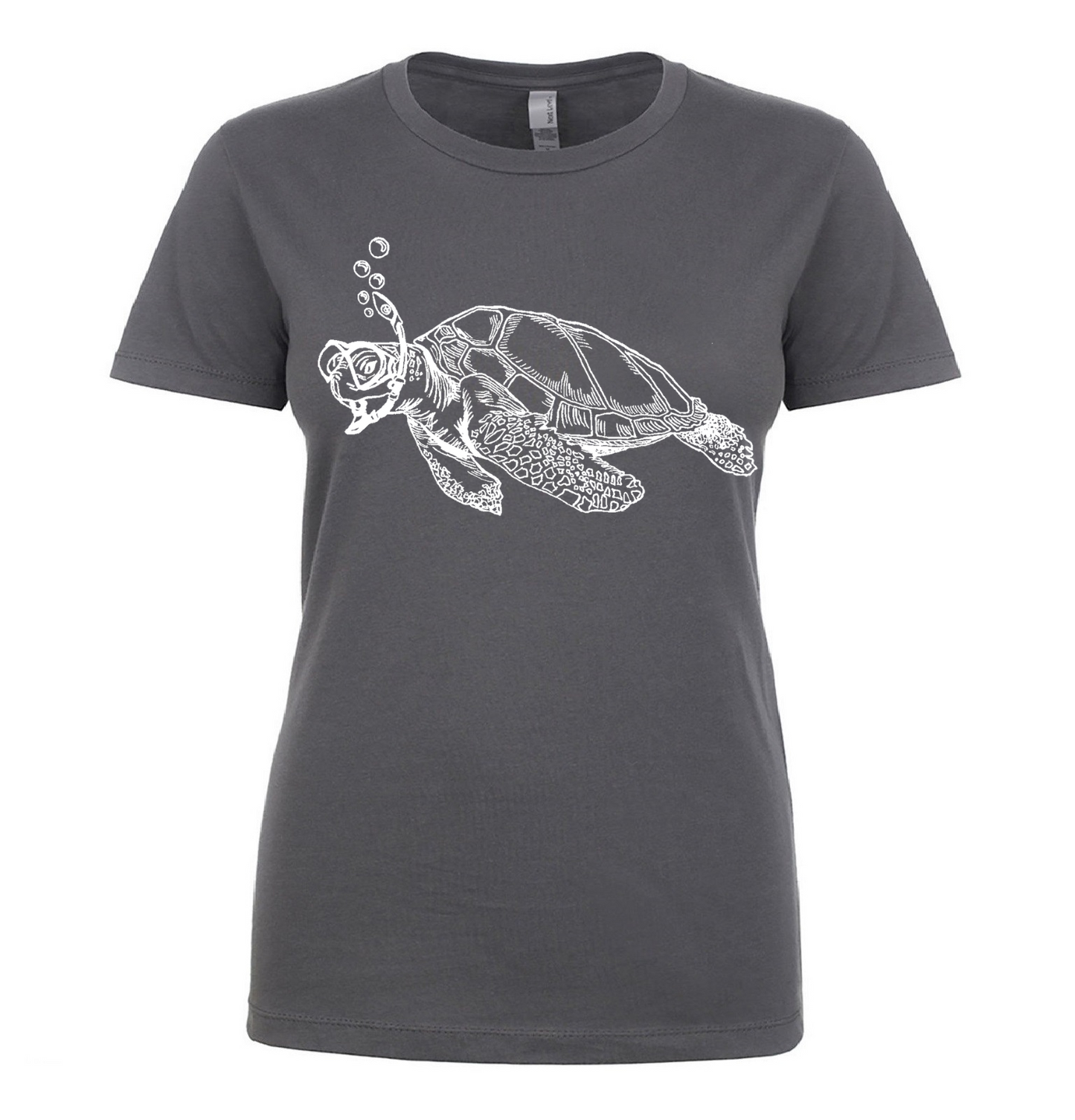 Snorkeling Sea Turtle Ladies T Shirt