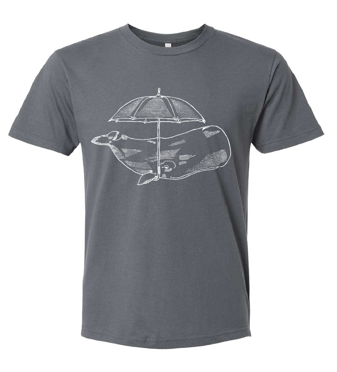 Whale with an Umbrella Unisex T Shirt