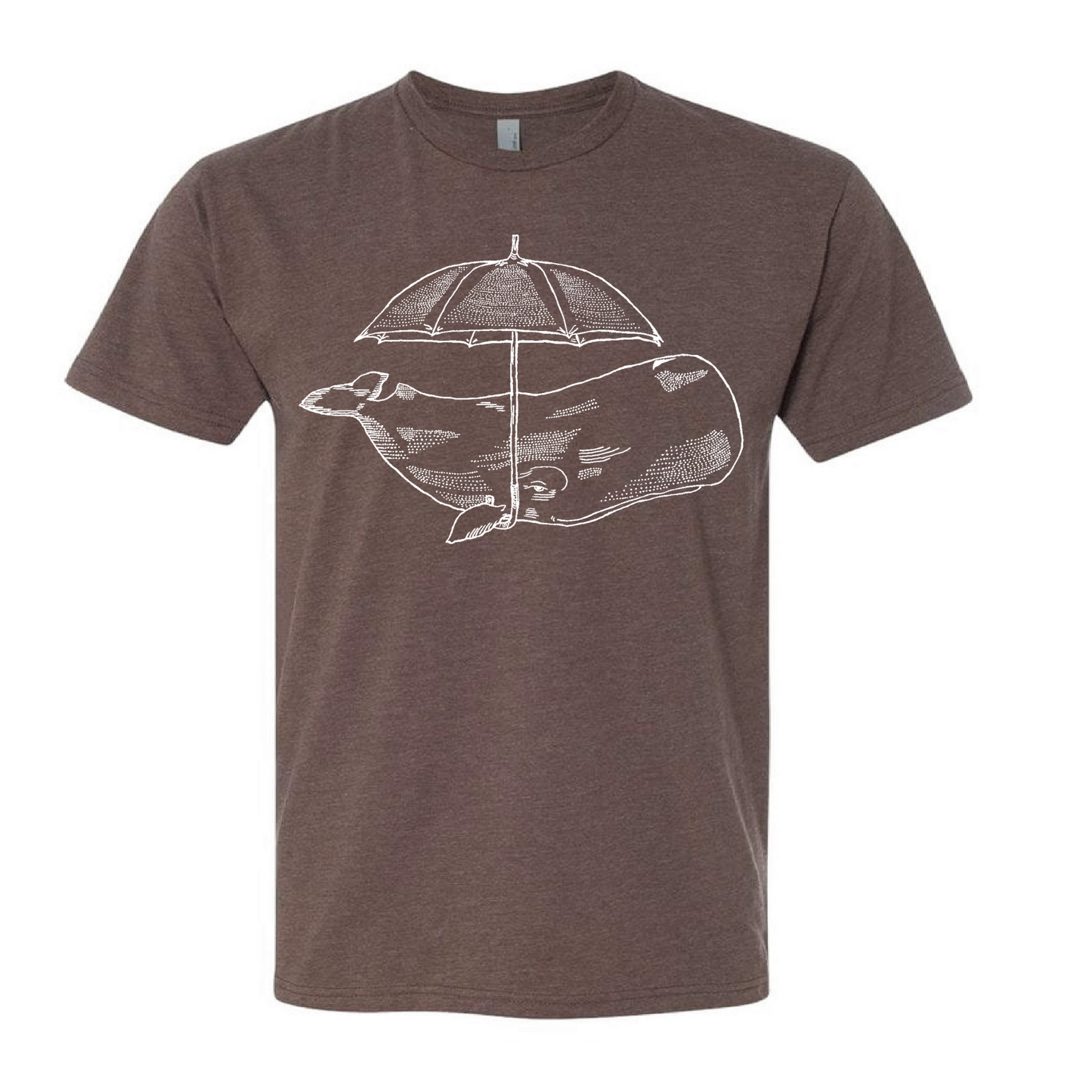 Whale with an Umbrella Unisex T Shirt