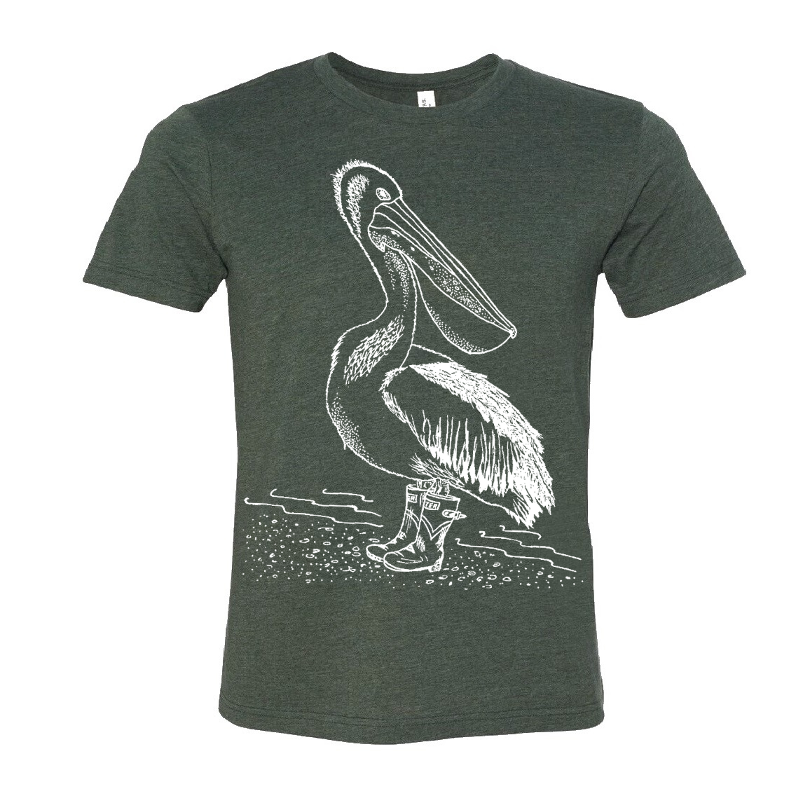 Pelican Wearing Rain Boots Unisex T Shirt