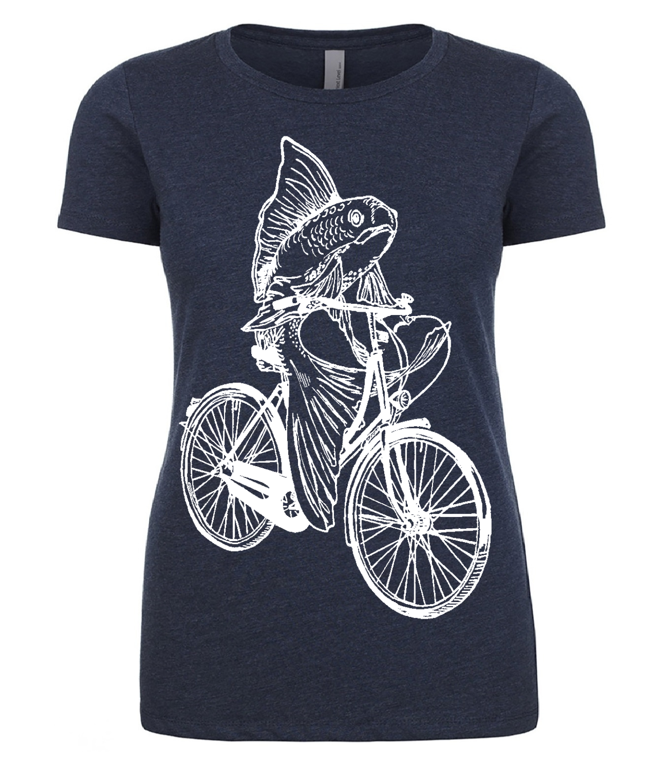 Fish on a Bicycle Ladies T Shirt