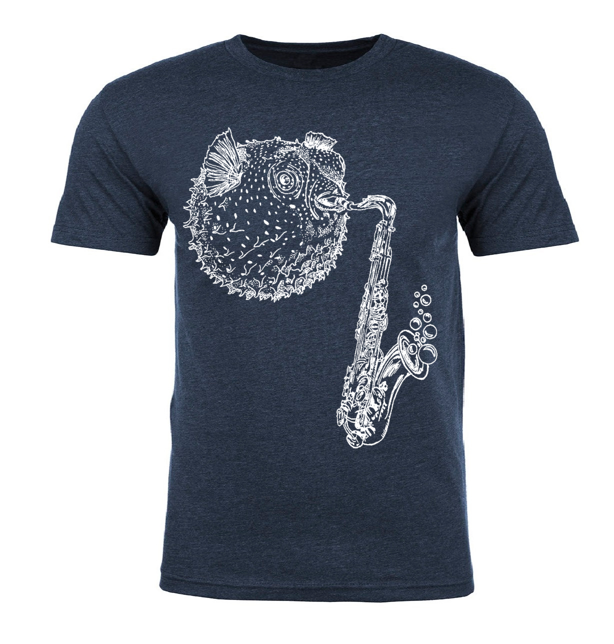 Blowfish Playing Saxophone Unisex T Shirt