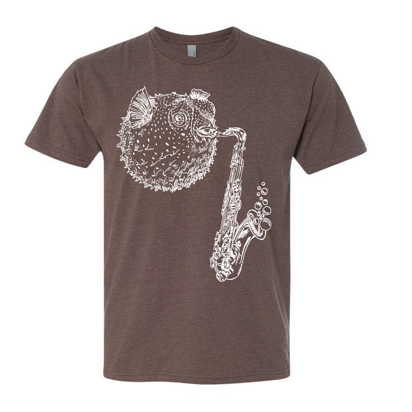 Blowfish Playing Saxophone Unisex T Shirt