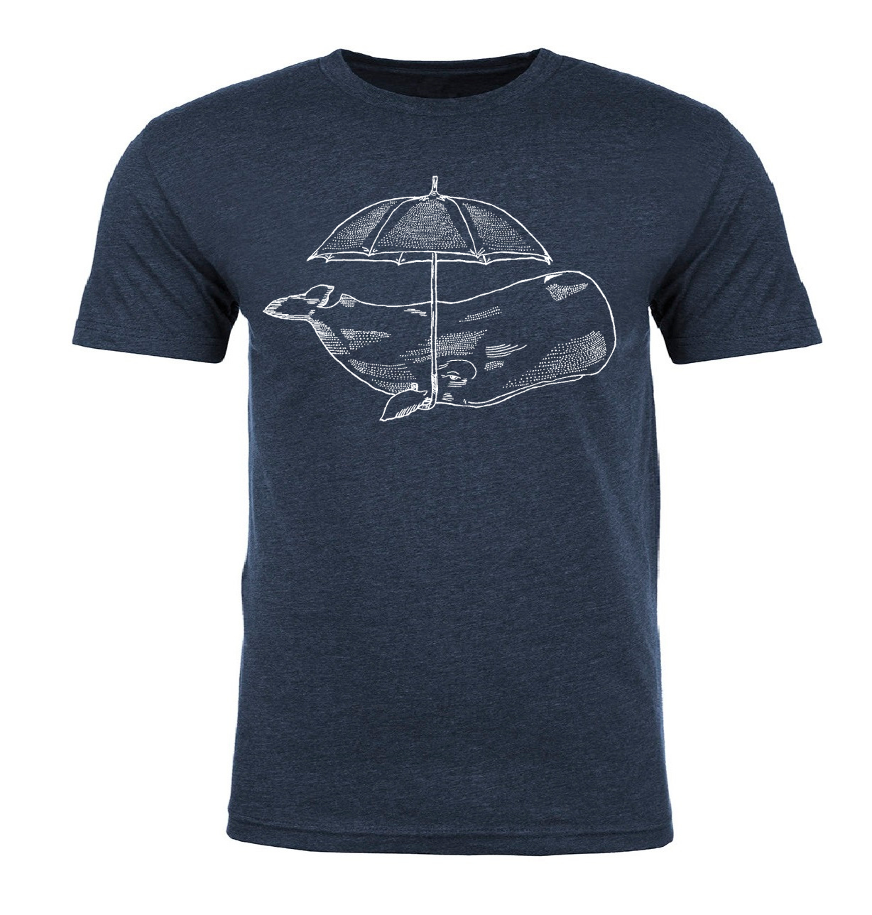 Whale with an Umbrella Unisex T Shirt