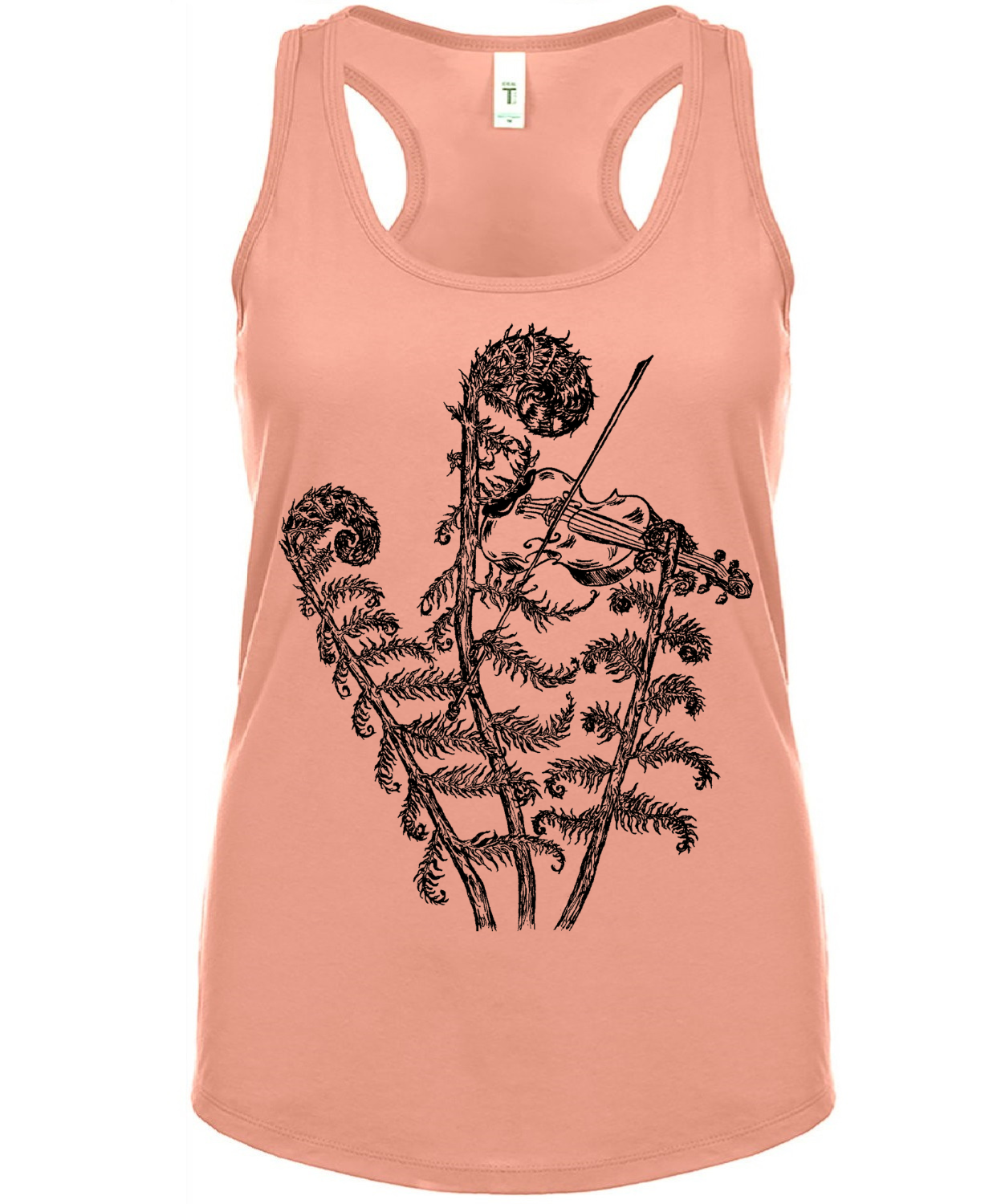 Fiddleheads Playing the Fiddle Ladies Tank Top