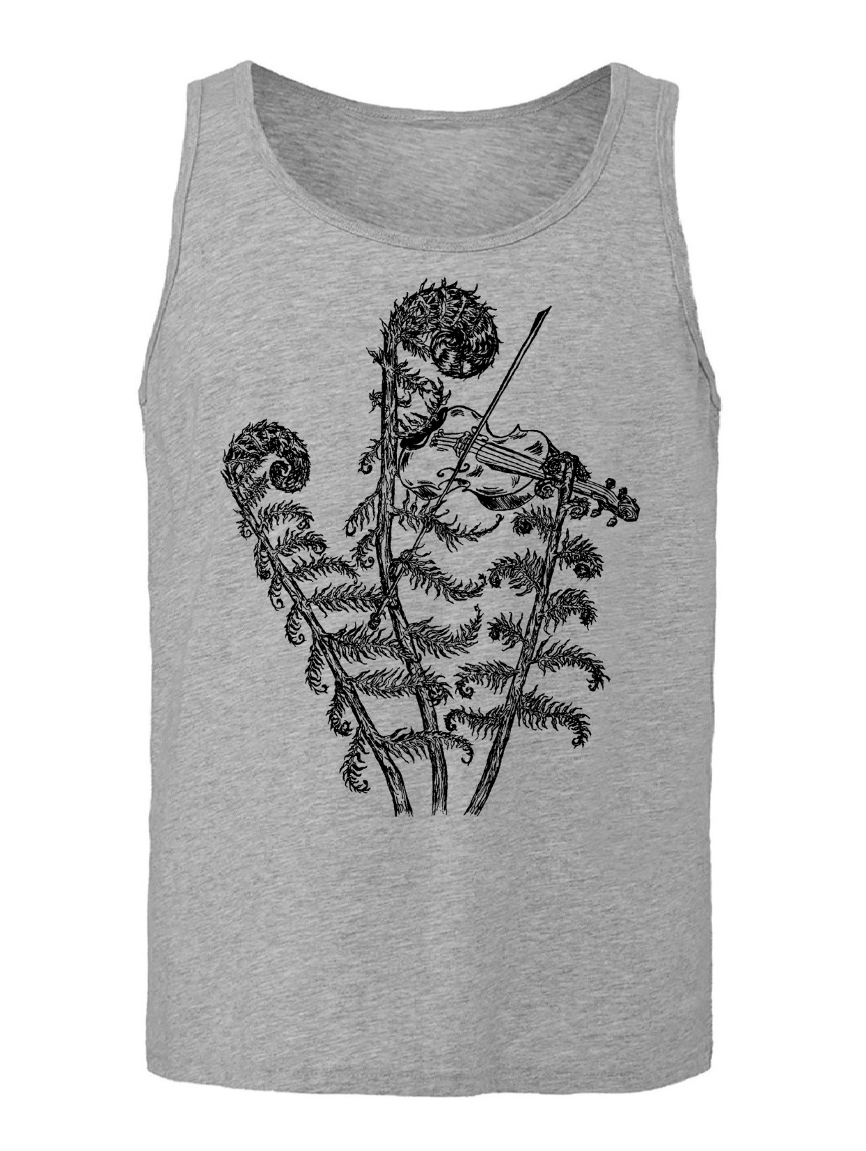 Fiddleheads Playing the Fiddle Unisex Tank Top