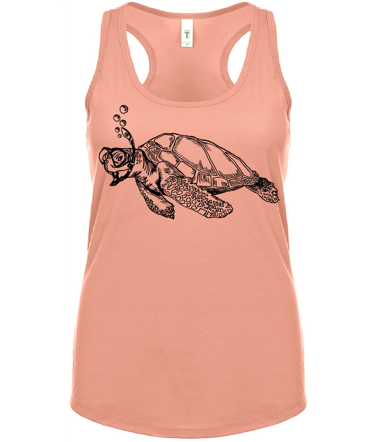 Snorkeling Sea Turtle Ladies Tank Top