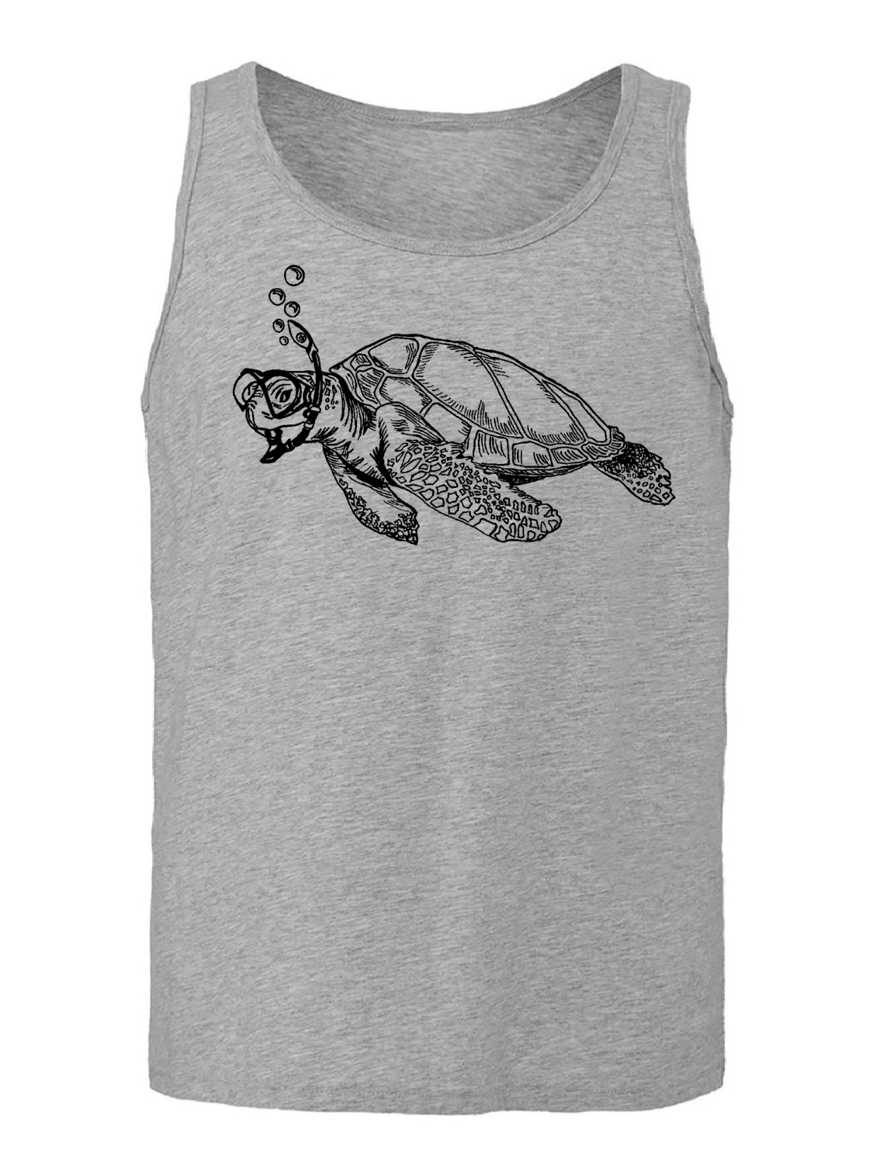Snorkeling Turtle Unisex Tank Top