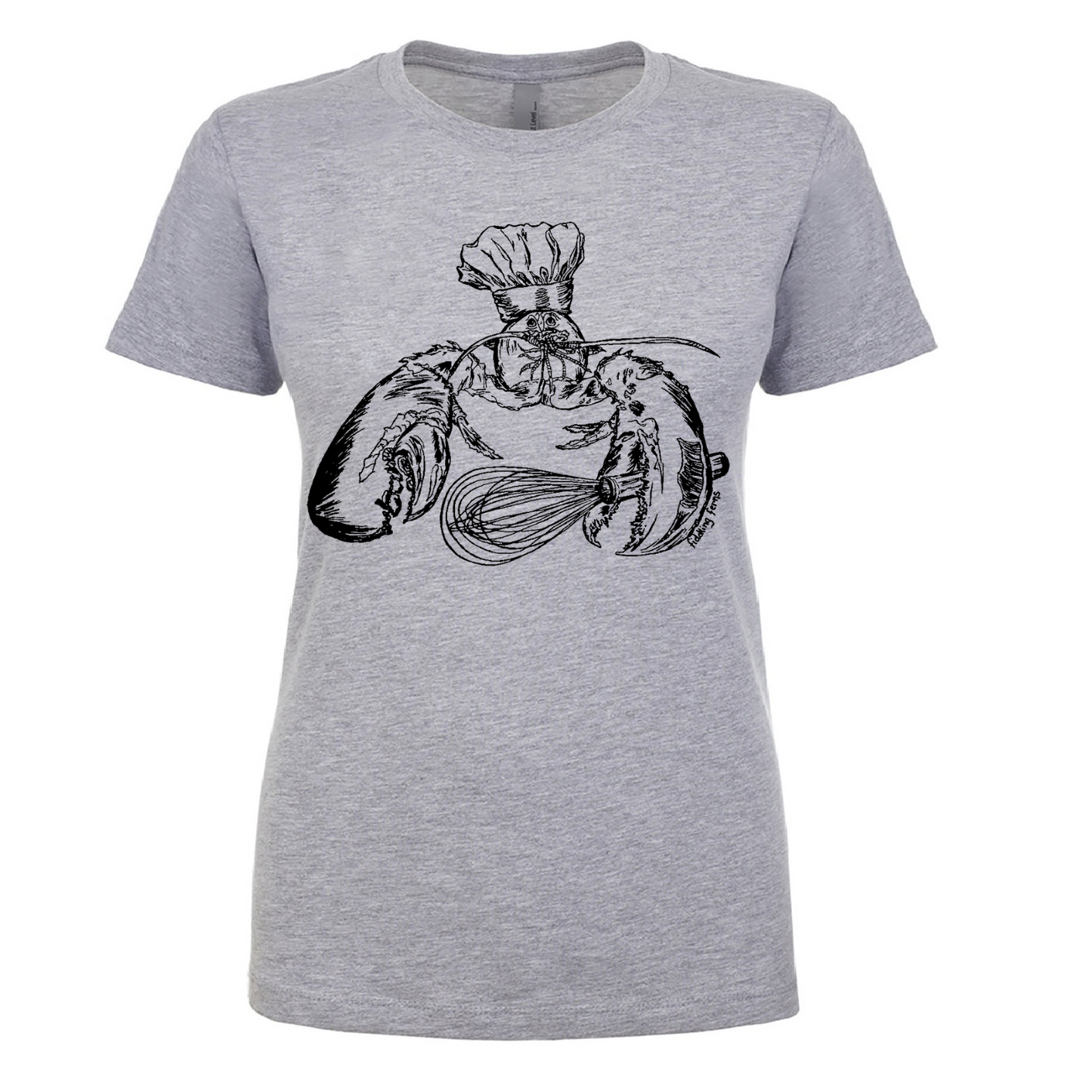 Chef Lobster Ladies T Shirt