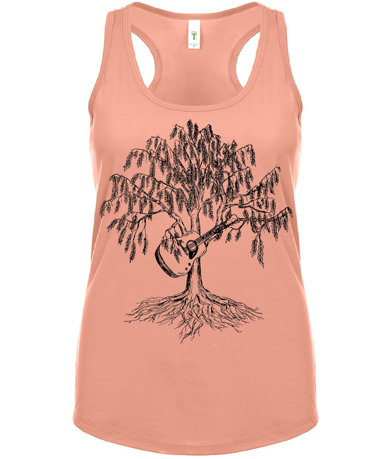 Weeping Willow Guitar Ladies Tank Top