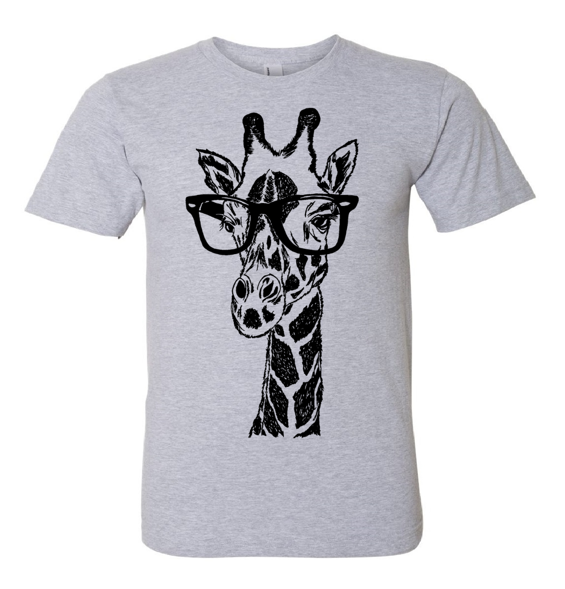 Giraffe Wearing Glasses Unisex T Shirt