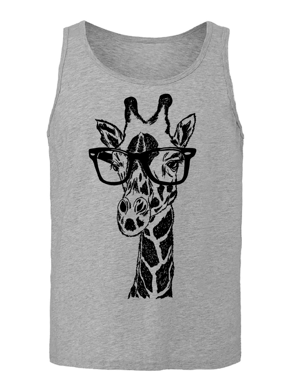 Giraffe Wearing Glasses Unisex Tank Top