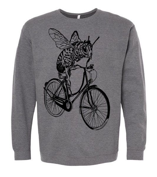 Bee-Cyclette Unisex Fleece Crewneck