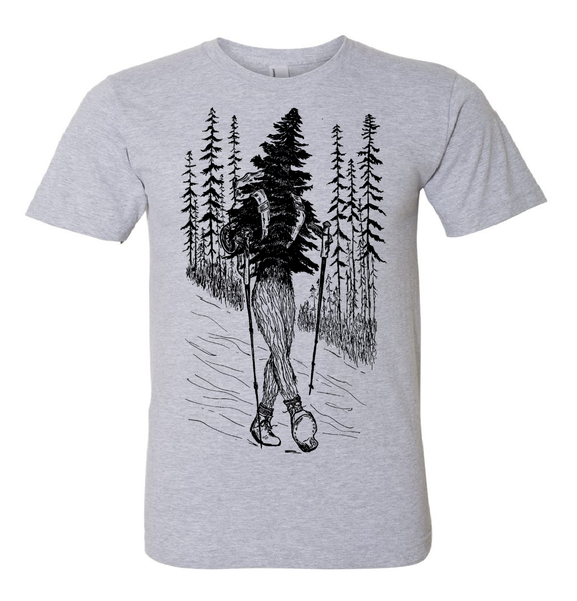 Hiking Tree Unisex T Shirt