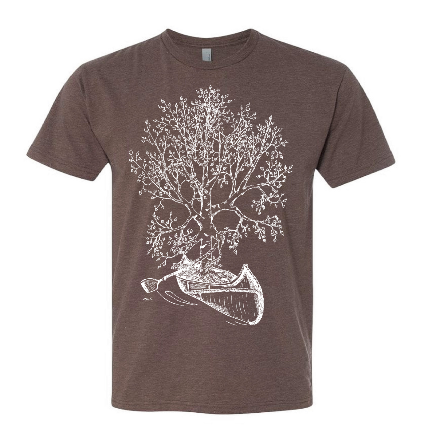 Birch Tree in a Canoe Unisex T Shirt