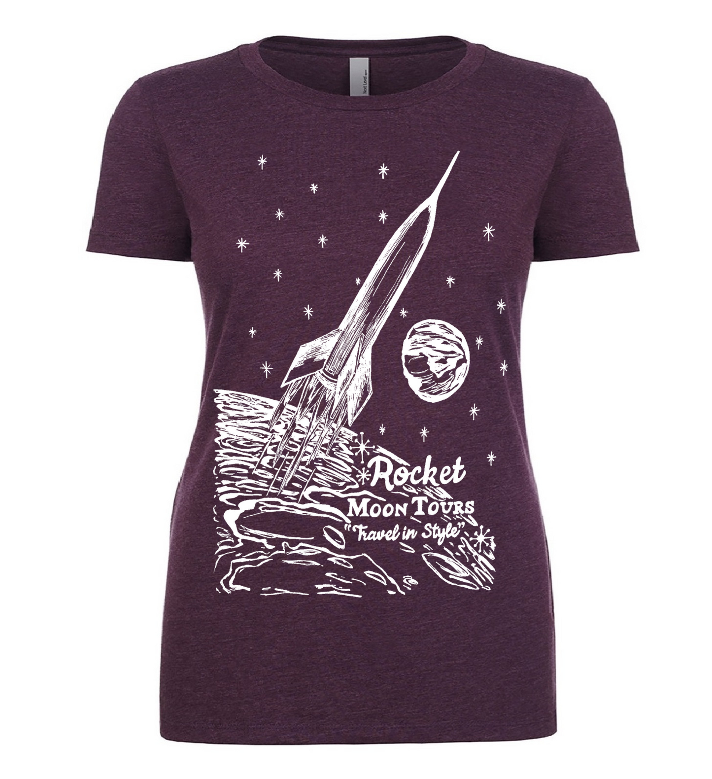 Rocket Moon Tours Ladies T Shirt
