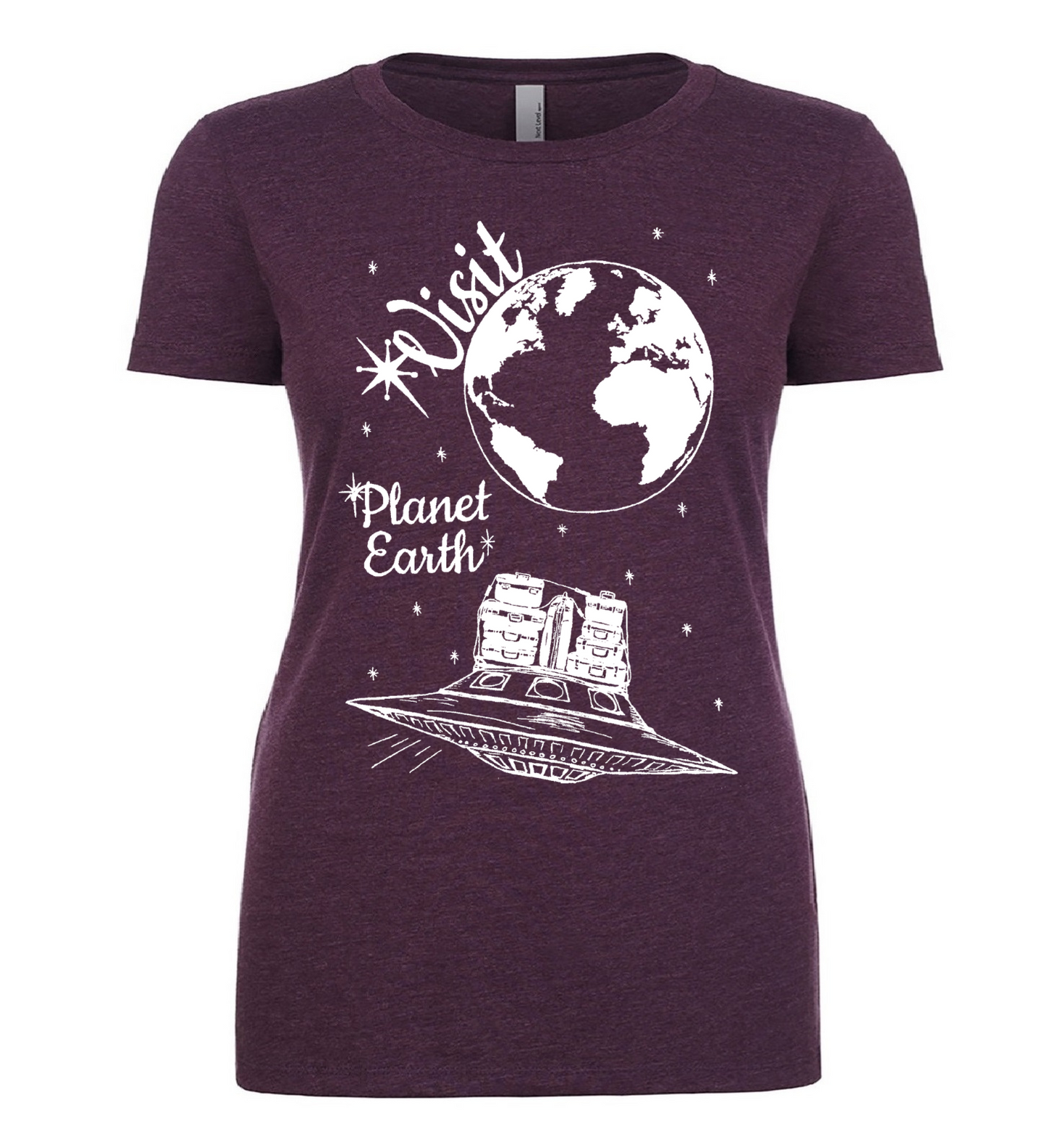 Visit Planet Earth Ladies T Shirt