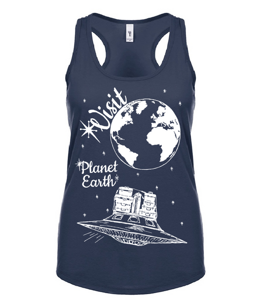 Visit Planet Earth Ladies Tank Top