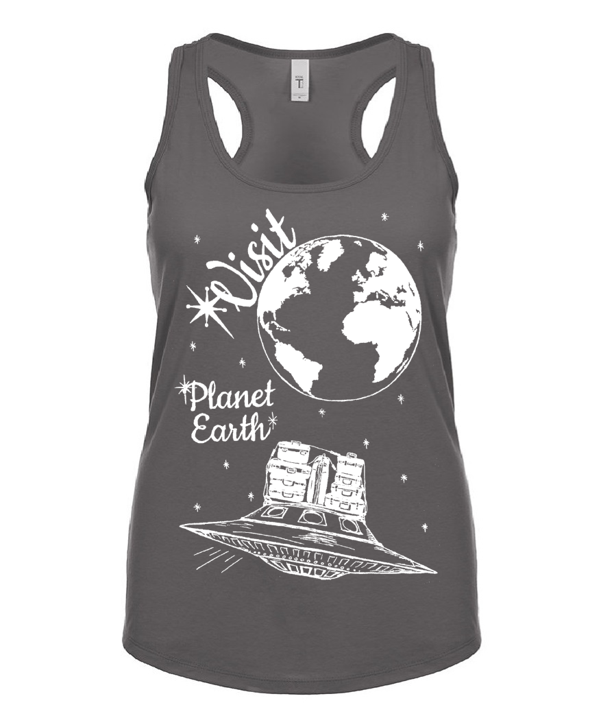 Visit Planet Earth Ladies Tank Top