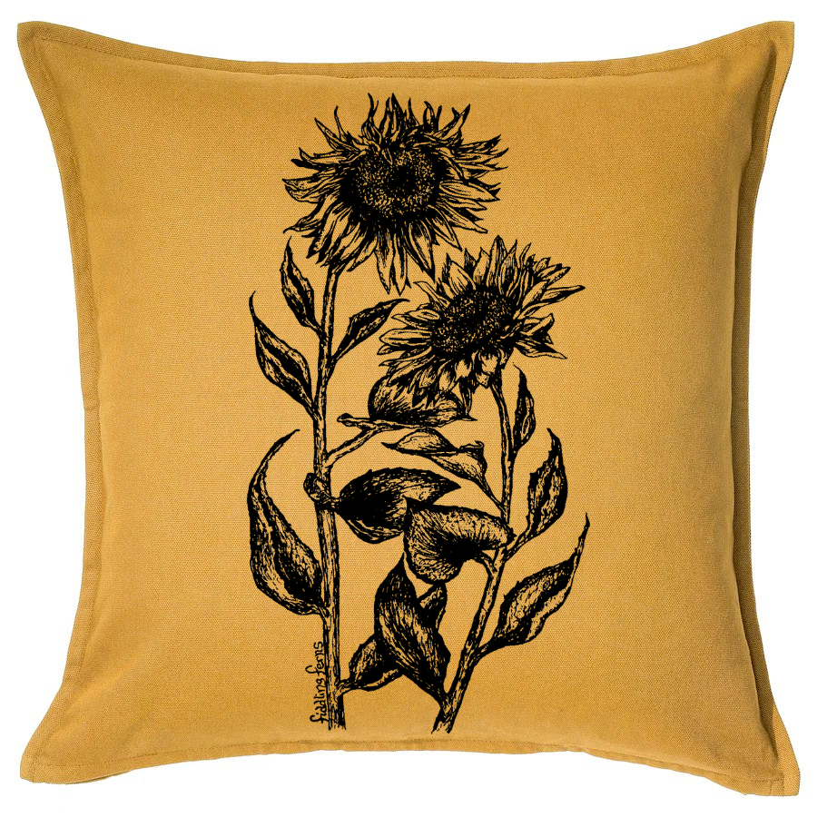 Sunflowers 20 x 20 Cushion Cover – Fiddling Ferns Artisan Studio
