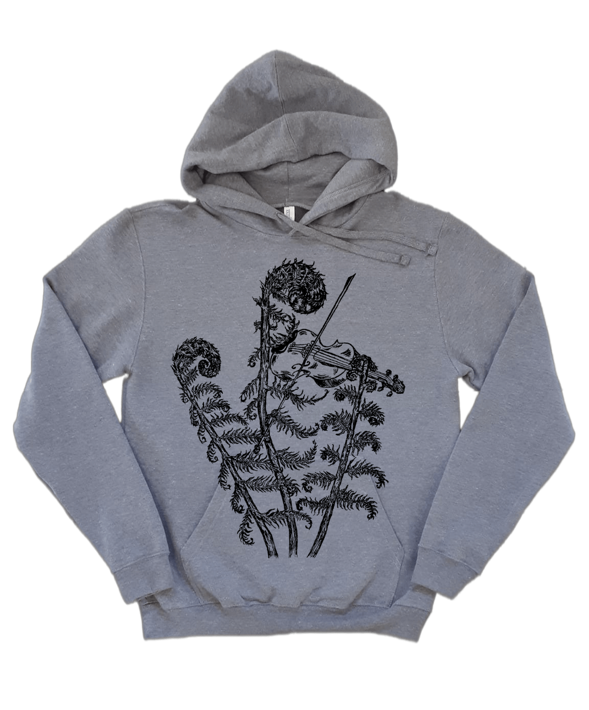 Fiddleheads Playing the Fiddle Unisex Fleece Hoodie