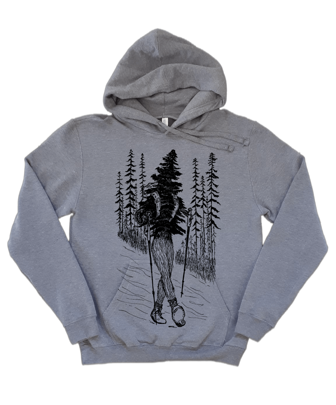 Hiking Tree Unisex Fleece Hoodie