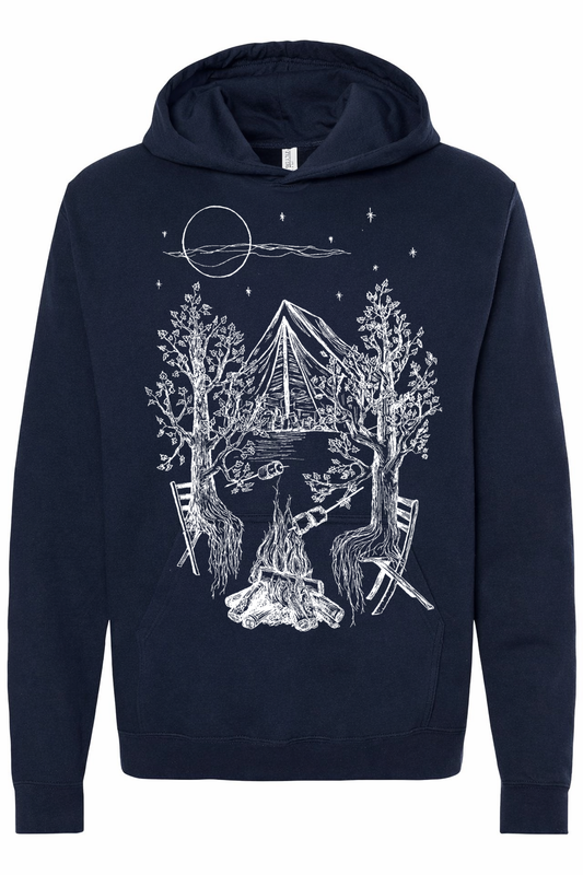 Trees Camping Unisex Fleece Hoodie