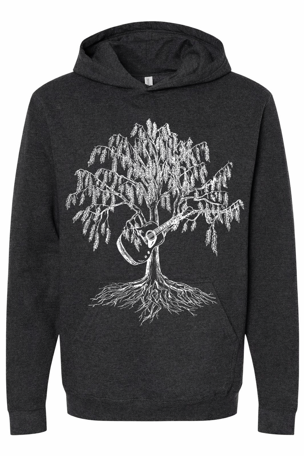 Weeping Willow Tree Guitar Unisex Fleece Hoodie