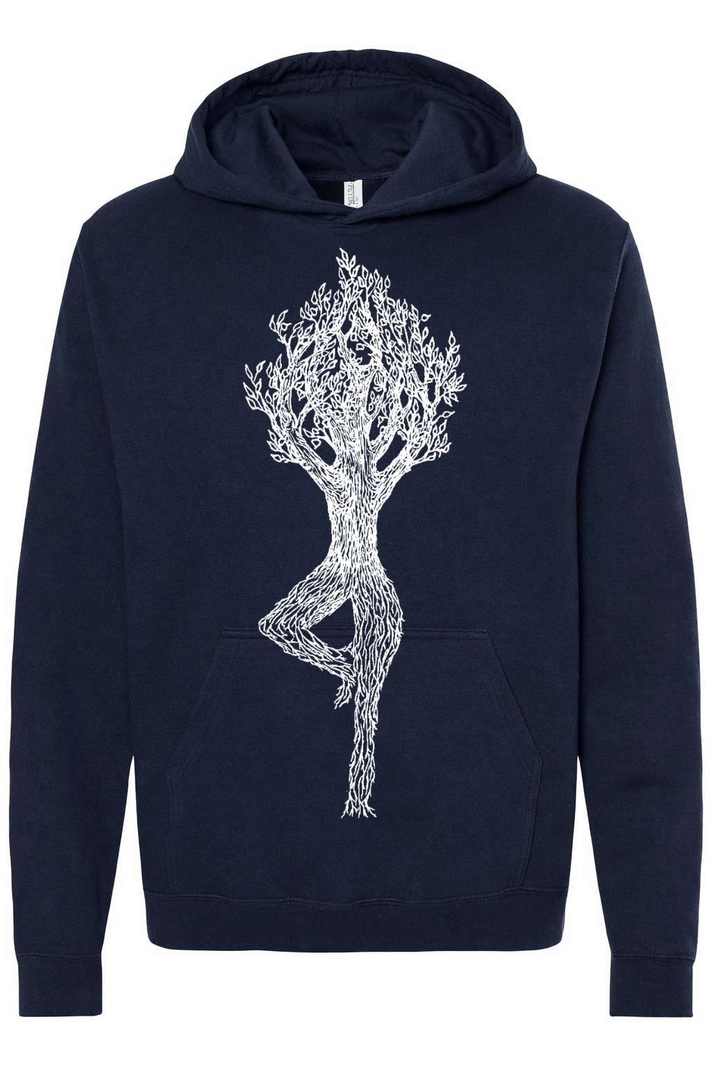 Tree Pose Yoga Unisex Fleece Hoodie