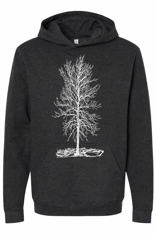 Solitude Tree Unisex Fleece Hoodie