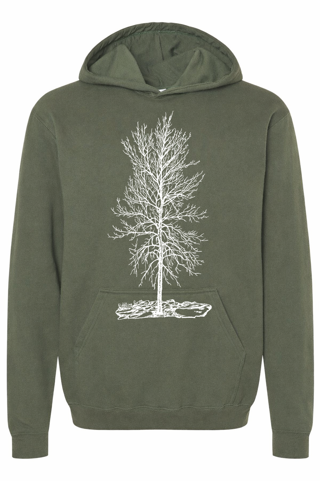 Solitude Tree Unisex Fleece Hoodie